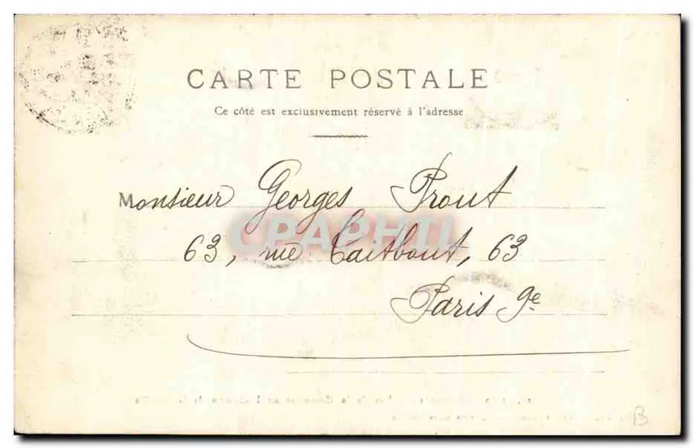 Bazeilles — Ansicht der Place de la Commune am Tag nach der Schlacht — S.P., Verlag, L. Dufour in Reims (Marne) - Rückseite