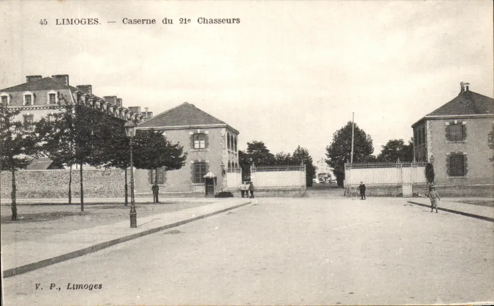 Limoges — Kasernen des 21. Chasseur-Regiments — V. P., Limoges - Vorderseite