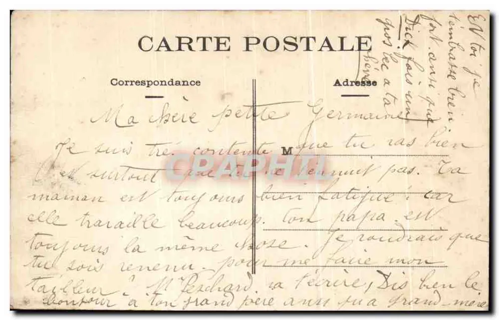 Paris - Rue des Bluets et Boulevard de Ménilmontant — C.P. — éditeur C.P. - Verso