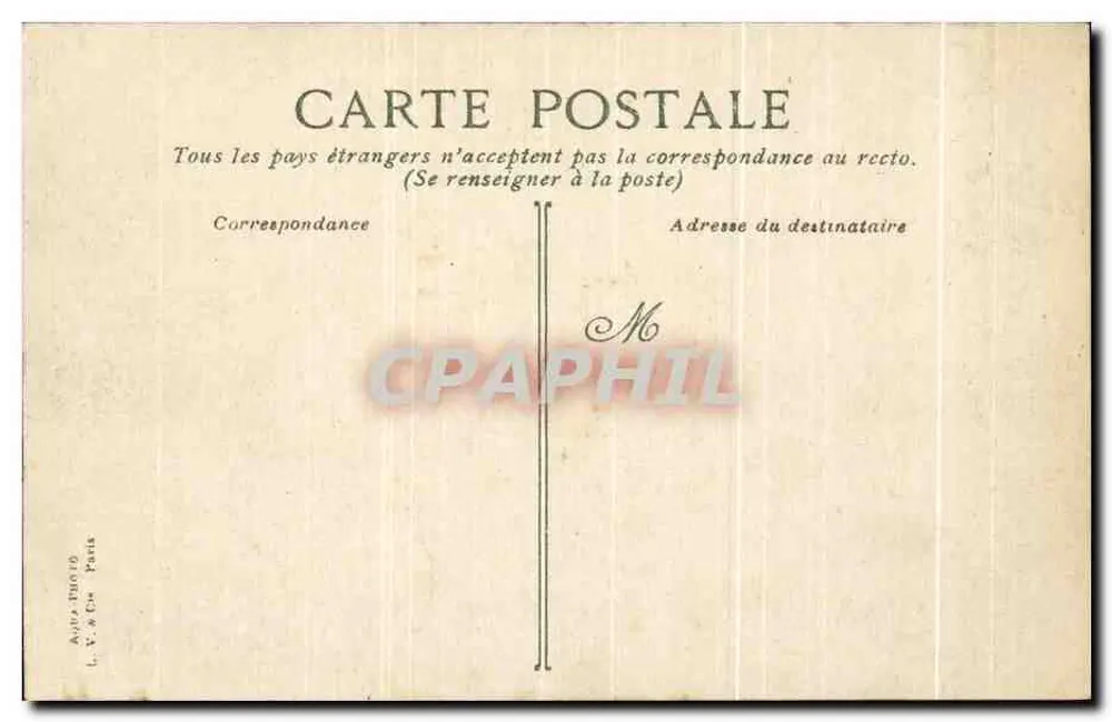 Paris - Denkmal für Victor Hugo, Place Victor Hugo — Verlag A. V. & Cie, Nr. 16 - Rückseite