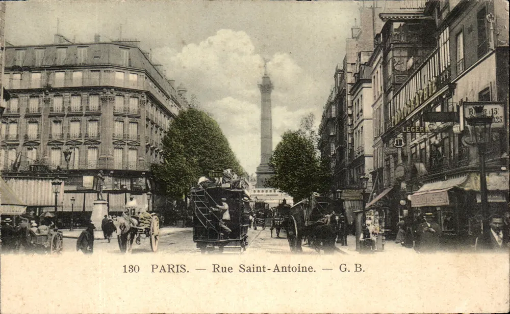 Paris — Rue Saint-Antoine — G.B. — Léger - Frente