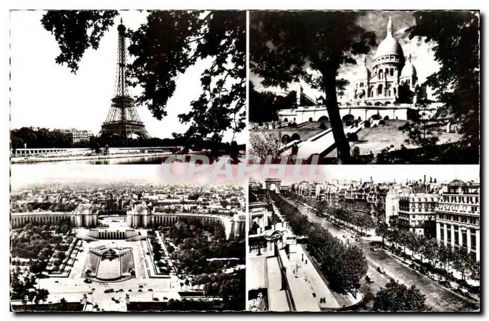 Paris — Vista panorâmica — Edições foto Globe - Frente