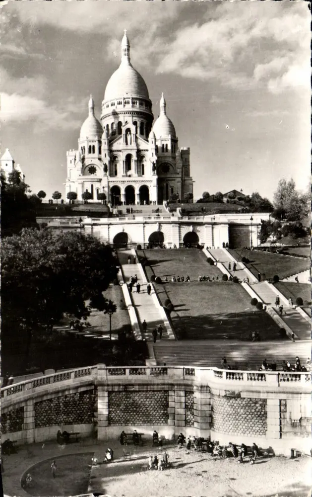 Der Sacré-Cœur und der Square Saint-Pierre — Paris — Éditions photo du Globe - Vorderseite