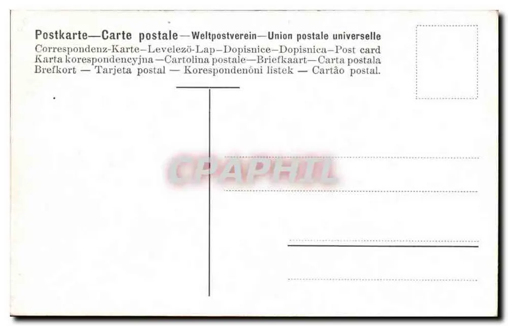 Pescaria — Peixes em um balde e em uma cesta — H. J. Hansen - Verso