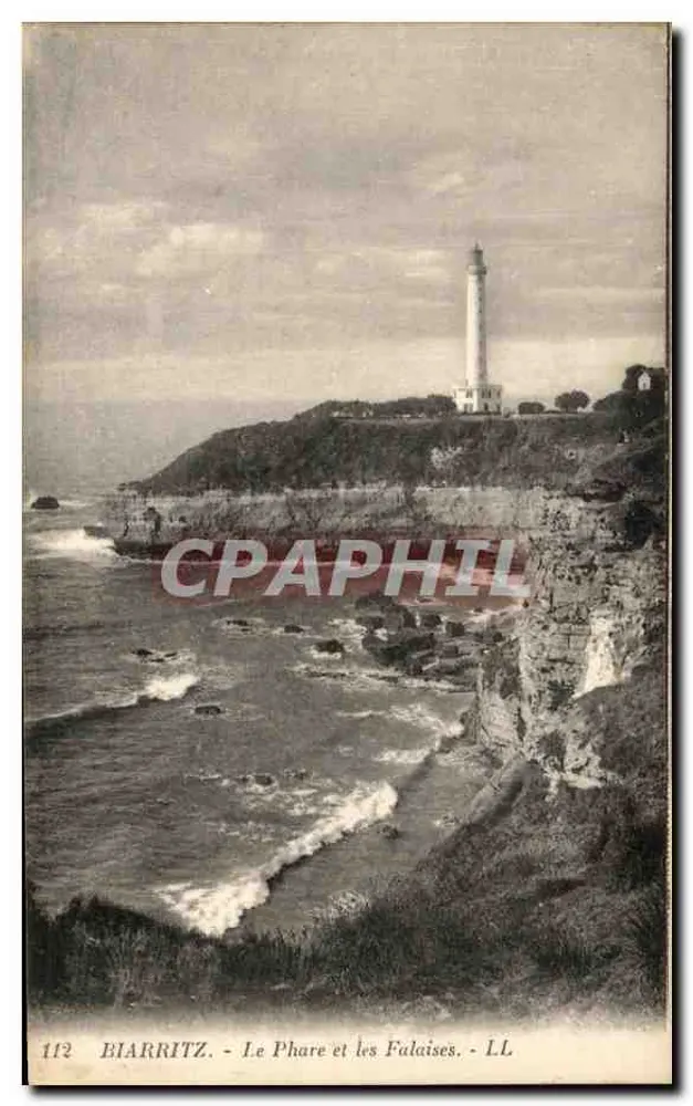 Biarritz - O Farol e as Falésias - LL - n°112 - Frente