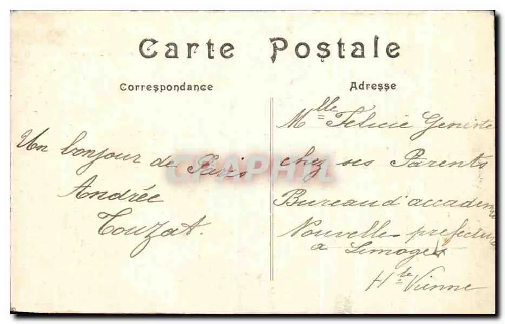 Paris — Ansicht der Kirche Saint-Eustache und der Straße Montmartre — n°151 - Rückseite