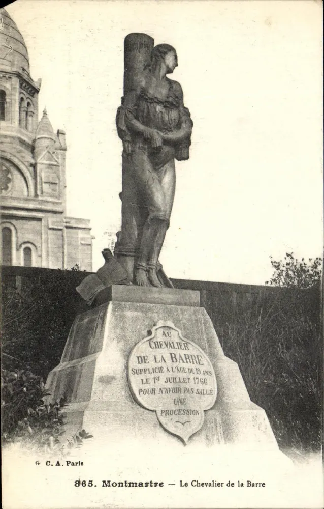 Der Chevalier de la Barre — Gedenkmonument — C.A. Paris, n° 865 - Vorderseite