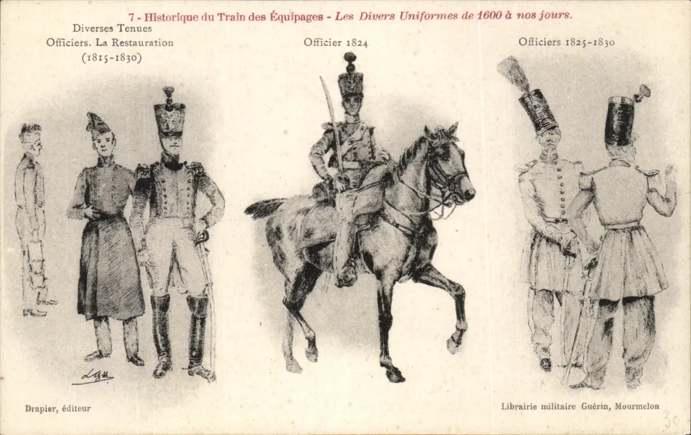 Geschichte des Offizierszuges — Verschiedene Uniformen von 1600 bis heute — Drapier, Verlag - Vorderseite