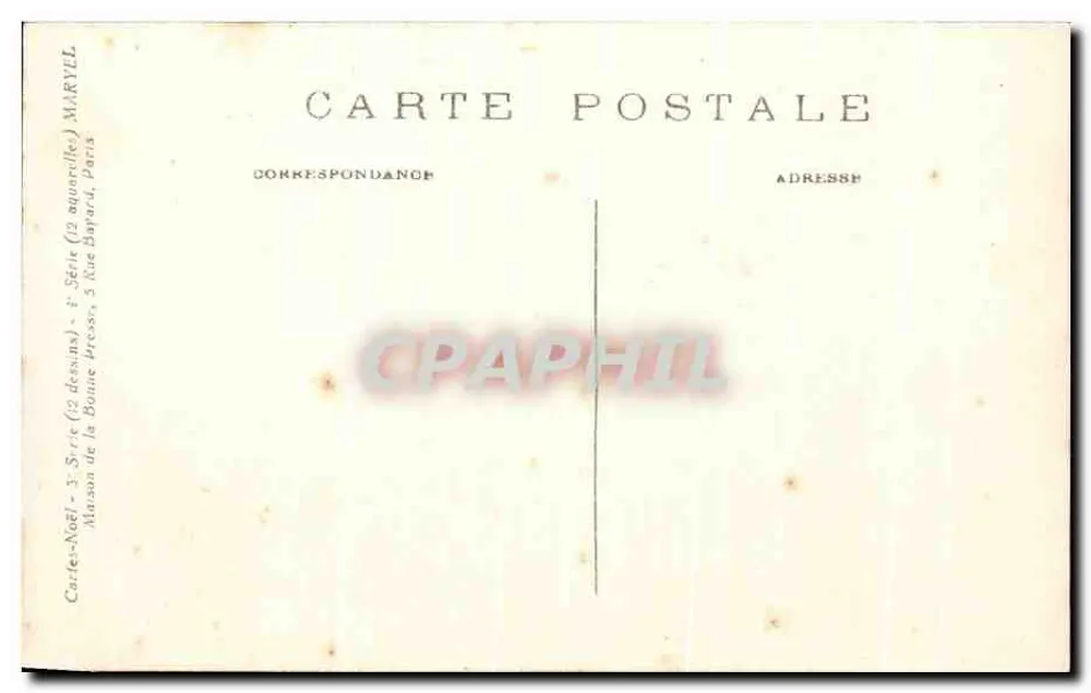 Die von hinten (4. Serie) — 8. Die Reserve — Verlag: Carte-Noël - Rückseite
