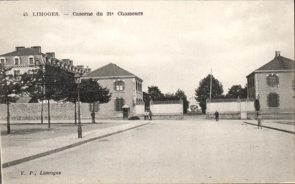 Limoges — Kasernen des 21. Chasseurs — V. P., Limoges - Vorderseite