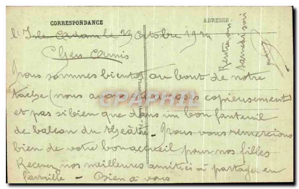 Isle-Adam-Parmain — Les Coteaux — G. Olivier - Verso
