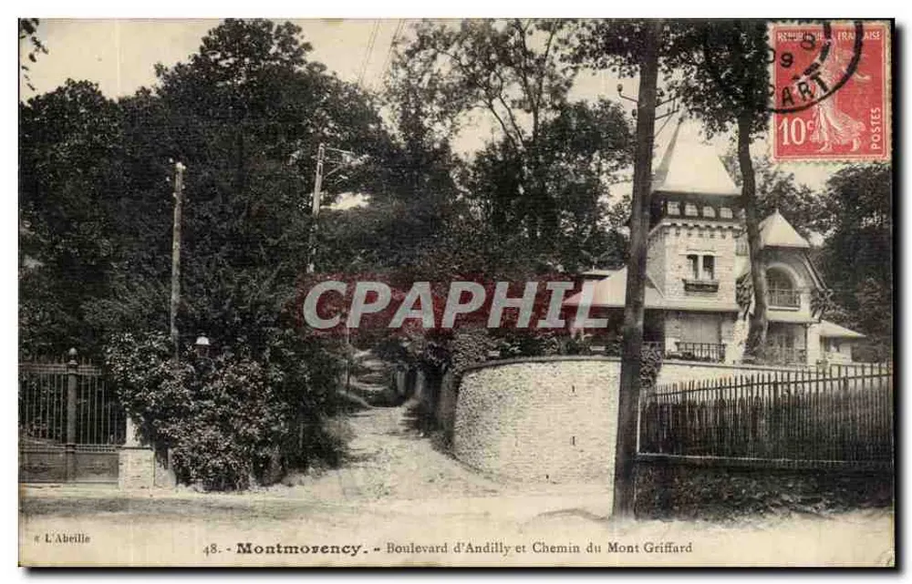 Montmorency - Boulevard d'Andilly und Chemin du Mont Griffard — L'Abellie, Verlag - Vorderseite