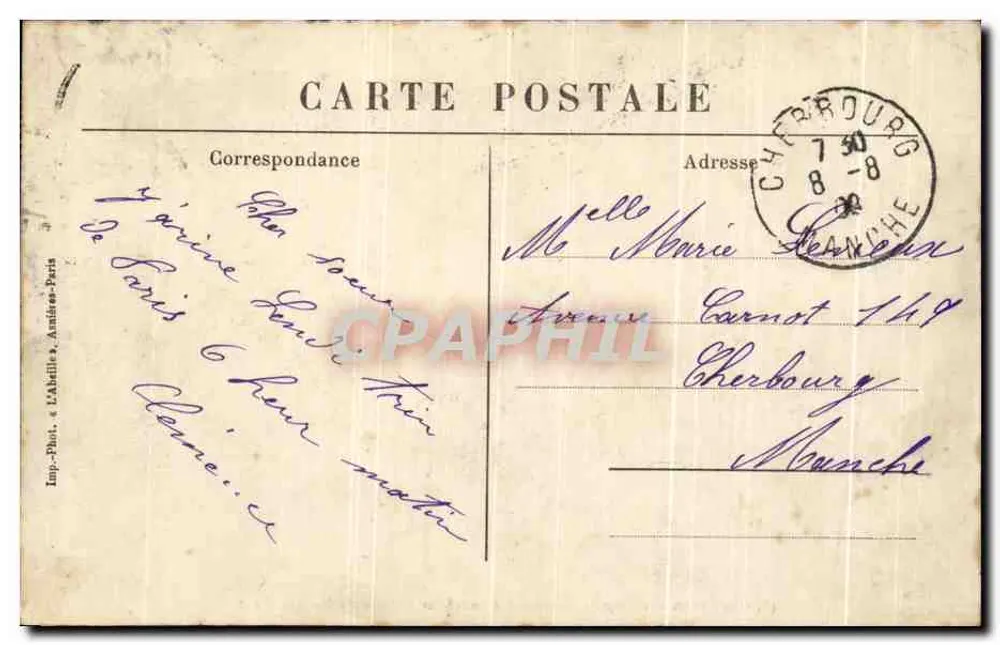 Montmorency - Boulevard d'Andilly und Chemin du Mont Griffard — L'Abellie, Verlag - Rückseite