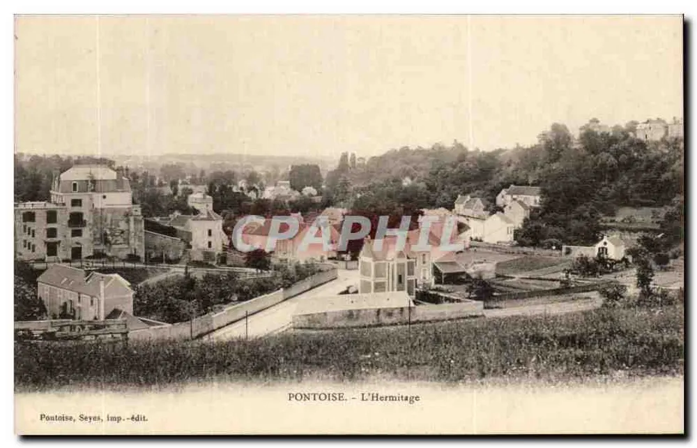 Pontoise - L'Hermitage — vue panoramique — Pontoise, Seyes, imp.-édit. - Frente