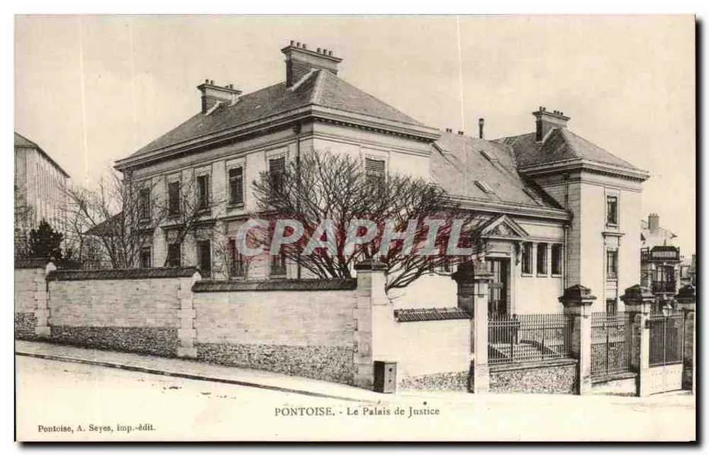 Pontoise - O Palácio de Justiça — A. Seyes, imp.-edit. - Frente