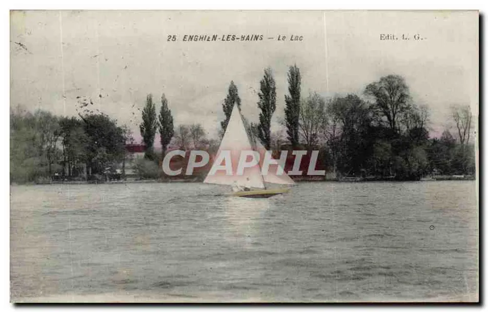 Enghien-les-Bains - O Lago - Edit. L. G. - Frente