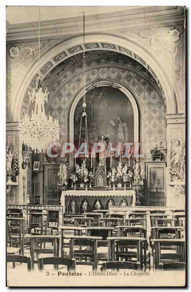 Pontelse - Das Hotel-Dieu - Die Kapelle - Vorderseite