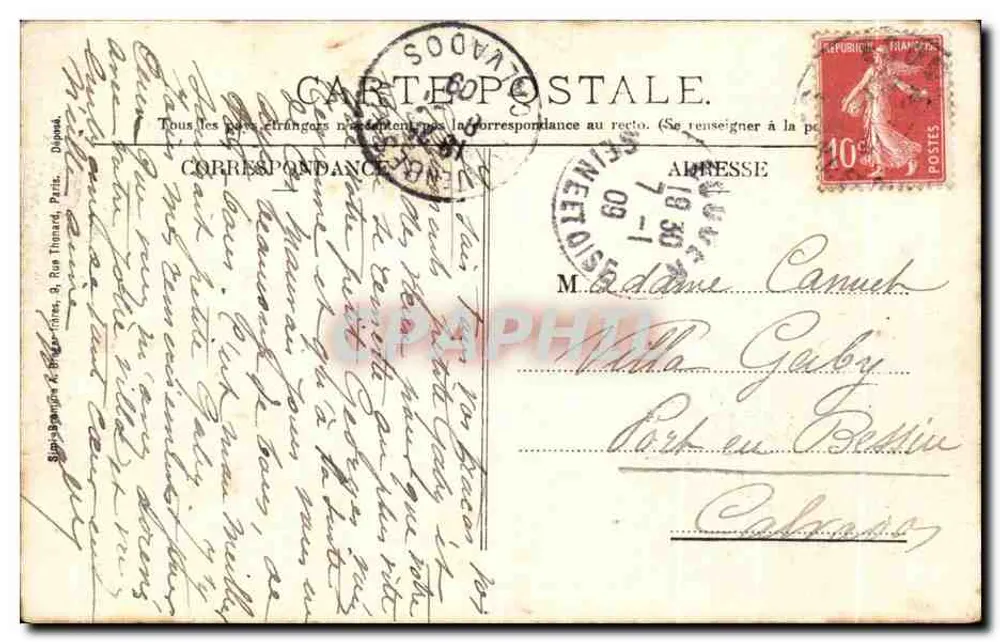 Écouen - O Castelo - O Parque — Duvillard, Écouen - Verso