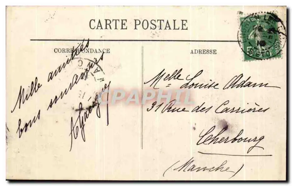 Enghien-les-Bains — Das Casino vom See aus gesehen — LL. Nr. 16 - Rückseite