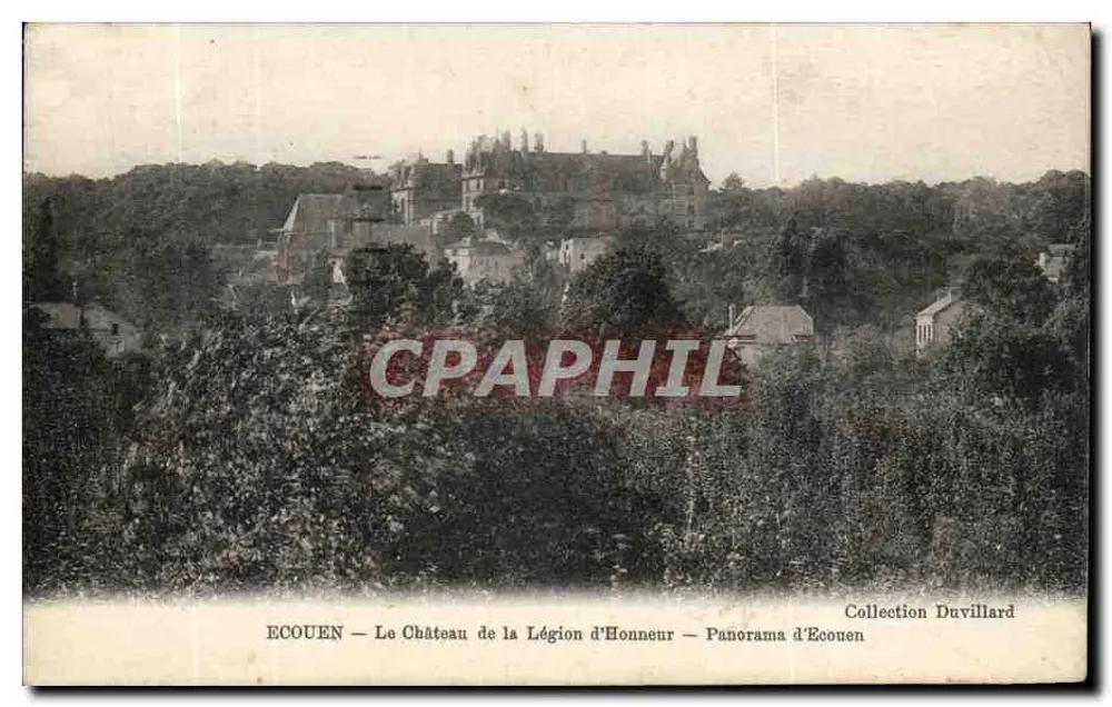 ECOUEN — Schloss der Ehrenlegion — Panorama von Ecouen — Sammlung Duvillard - Vorderseite