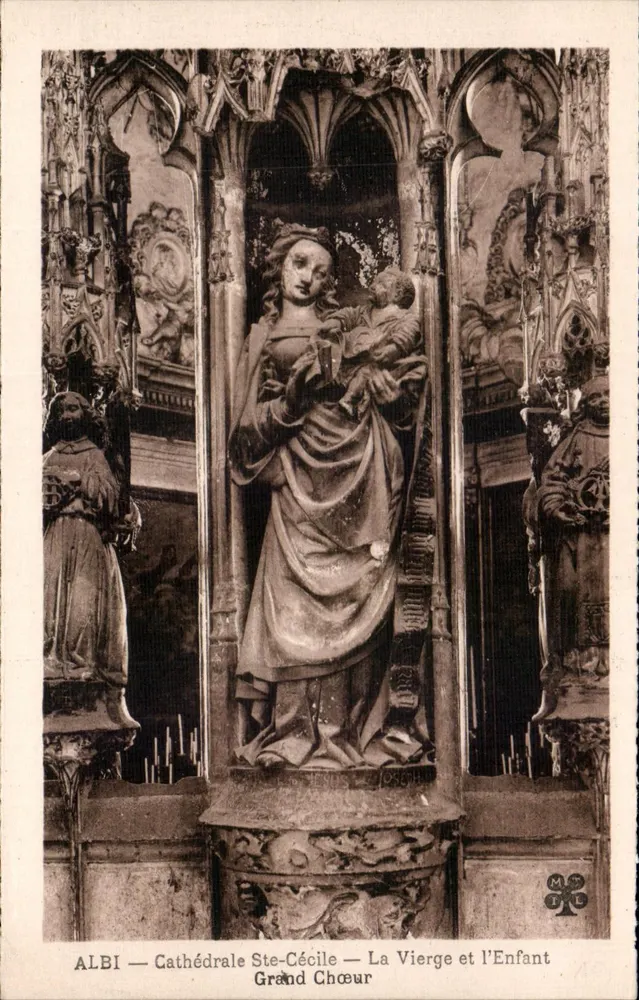Albi — Kathedrale Ste-Cécile — Die Jungfrau und das Kind — Großer Chor - Vorderseite