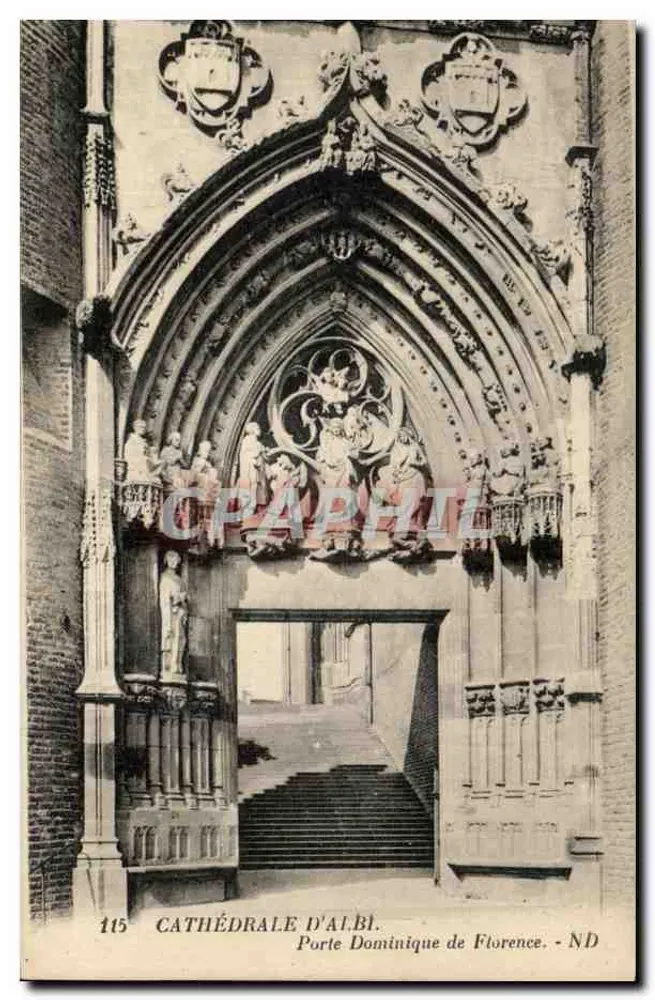 Kathedrale von Albi — Tür des hl. Dominikus aus Florenz — ND - Vorderseite