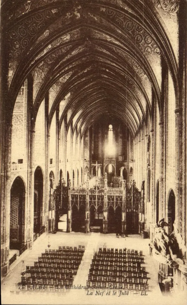 Die Kathedrale Sainte-Cécile — Die Kirchenschiff und der Jubé — Verlag Lévy Fils & Cie, Paris - Vorderseite