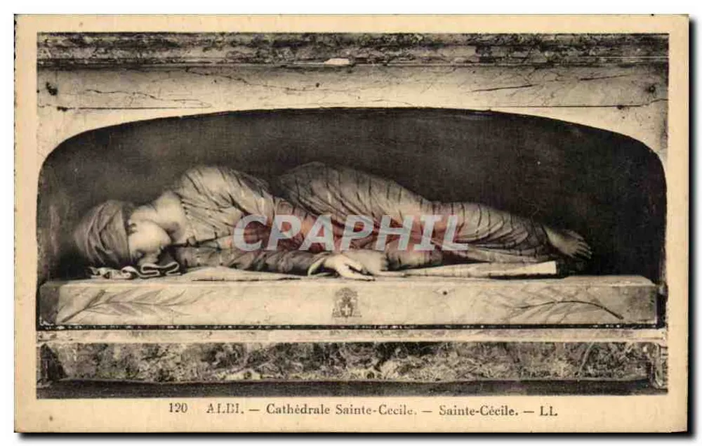 Sainte-Cécile — Totenstatue — Kathedrale Sainte-Cécile — LL. — A.F.D.I. Nr. 120 - Vorderseite