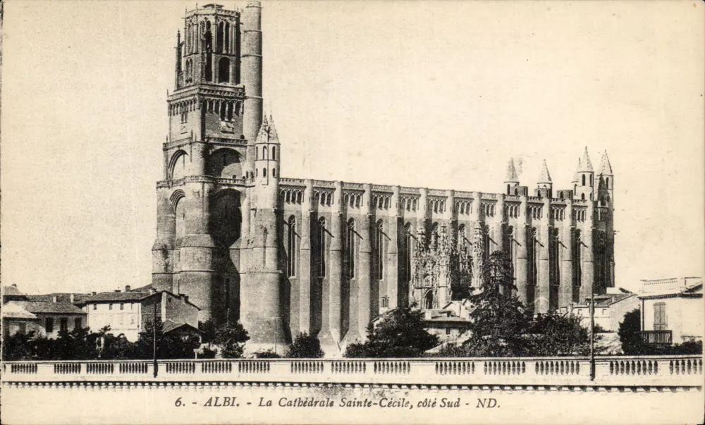 Albi — Kathedrale Sainte-Cécile, Südseite — ND. - Vorderseite