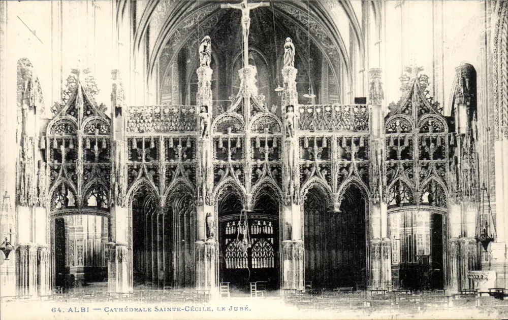 Albi — Kathedrale Sainte-Cécile, der Chorvorhang - Vorderseite