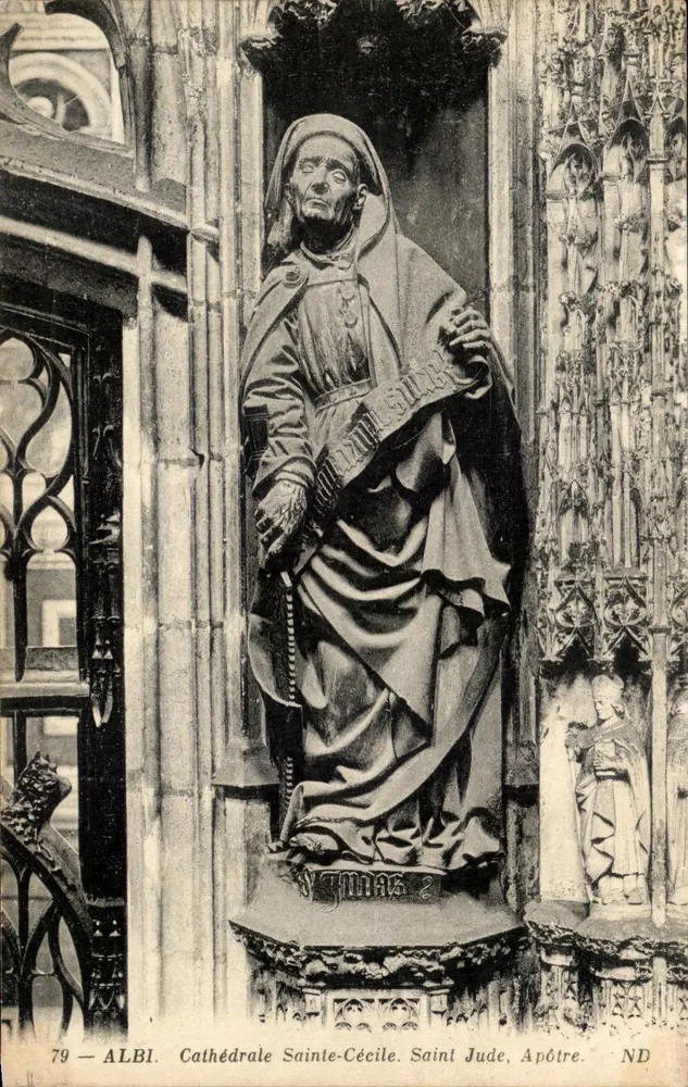 Albi — Kathedrale Sainte-Cécile — Statue des Apostels Judas - Vorderseite