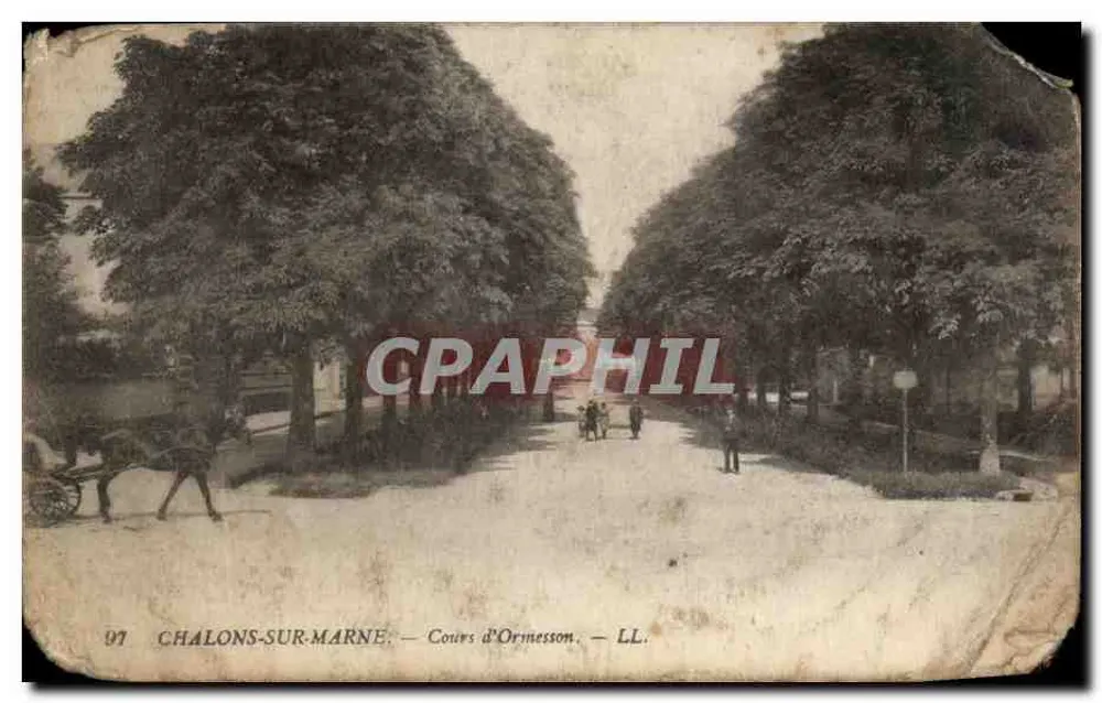Chalons-sur-Marne — Cours d'Ormesson — LL. — éditeur LL. n° 97 - Frente