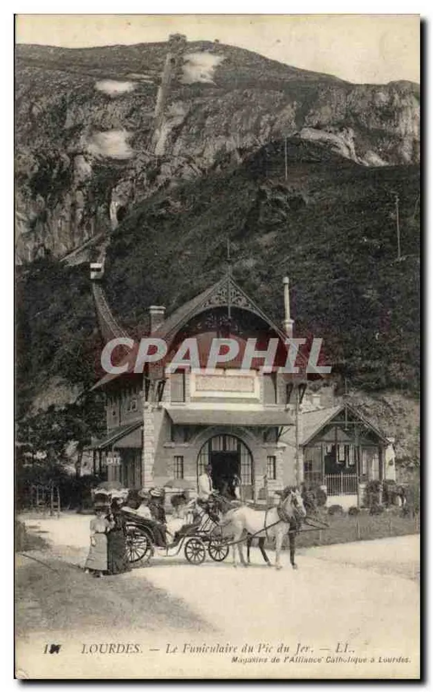 Lourdes — Der Funicular des Pic du Jer — Magazin der Katholischen Allianz in Lourdes — n° 14 - Vorderseite