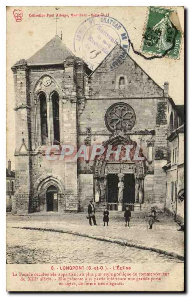 लॉंगपॉंट (सेंट-एट-ओ.) - चर्च - पॉल अलोर्ज के संग्रह, श्रृंखला CL-14 - आगे