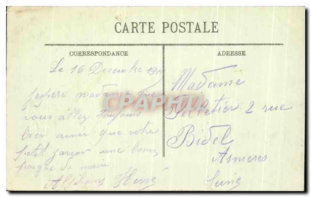 Floresta de Compiègne — Moinho de l'Ortille — LL. — N° 195 - Verso