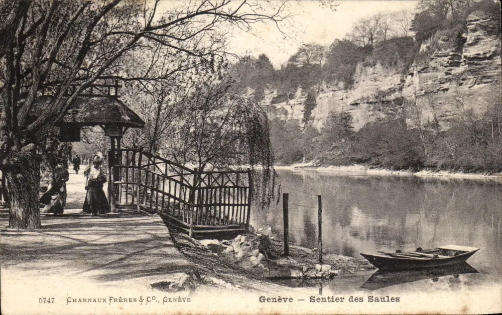 Genève — Sentier des Saules — Charnaux Frères & Co., Genève, n° 5747 - Frente