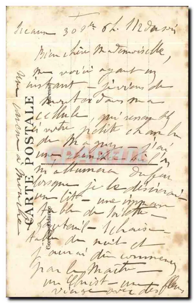 Château de Sceaux — Pavillon des Concierges, Route d'Orléans — Montlet, Verlag, Bourg-la-Reine - Rückseite