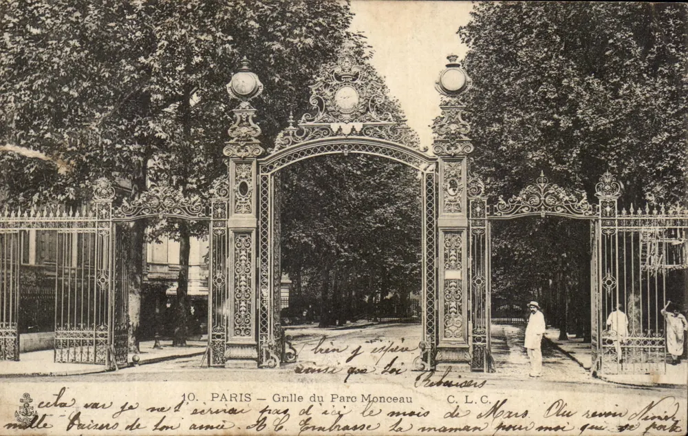Paris — Grade do Parc Monceau — C.L.C. n°10 - Frente
