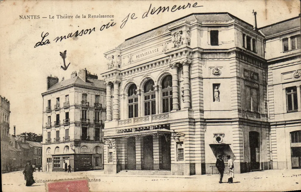 NANTES — Le Théâtre de la Renaissance — Das Haus, in dem ich wohne - Vorderseite