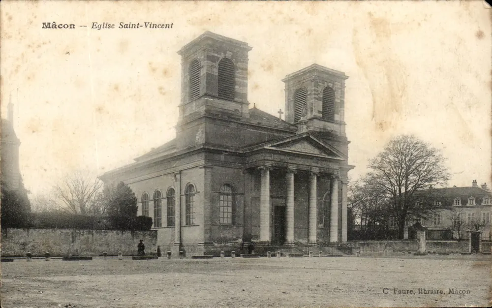 Mâcon — Église Saint-Vincent — C. Faure, libraire, Mâcon - Frente