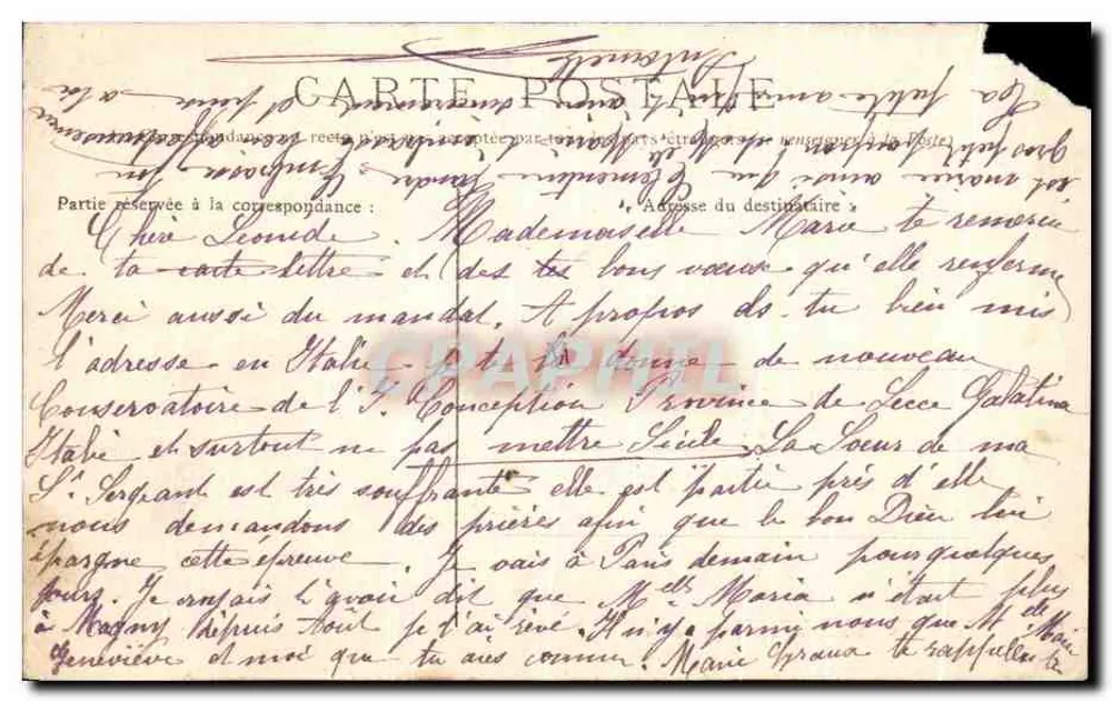 Calais — La Gendarmerie — éditeur CALAIS XXII - Verso