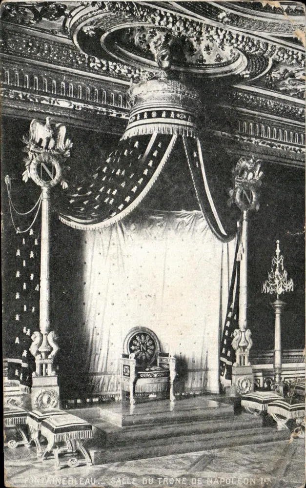 Fontainebleau — Salle du Trône de Napoléon Ier — éditeur imprimeur non visible - Vorderseite