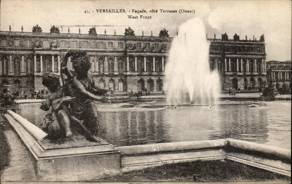 Versailles - Façada, strona Terrasy (Zachód) — Wydawnictwo P. Girard, n°43 - Awers
