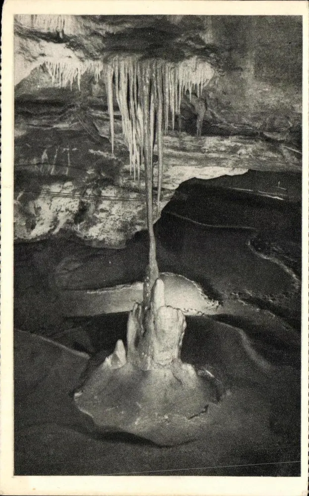 Grottes de Gacave (Lo.) — Säule und Stalaktiten — Éditions J. Vertu - Vorderseite