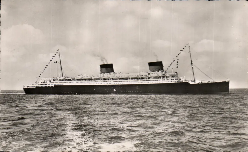 Dampfschiff « LIBERTÉ » — transatlantisches Dampfschiff — Édition La Gagne, 7, rue de l'Atlantique, Le Havre - Vorderseite