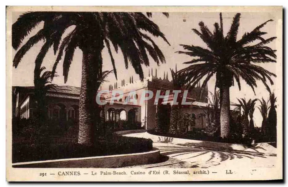 CANNES — Le Palm-Beach. Casino de Verão (R. Séassal, arquiteto) — n° 291 - Frente