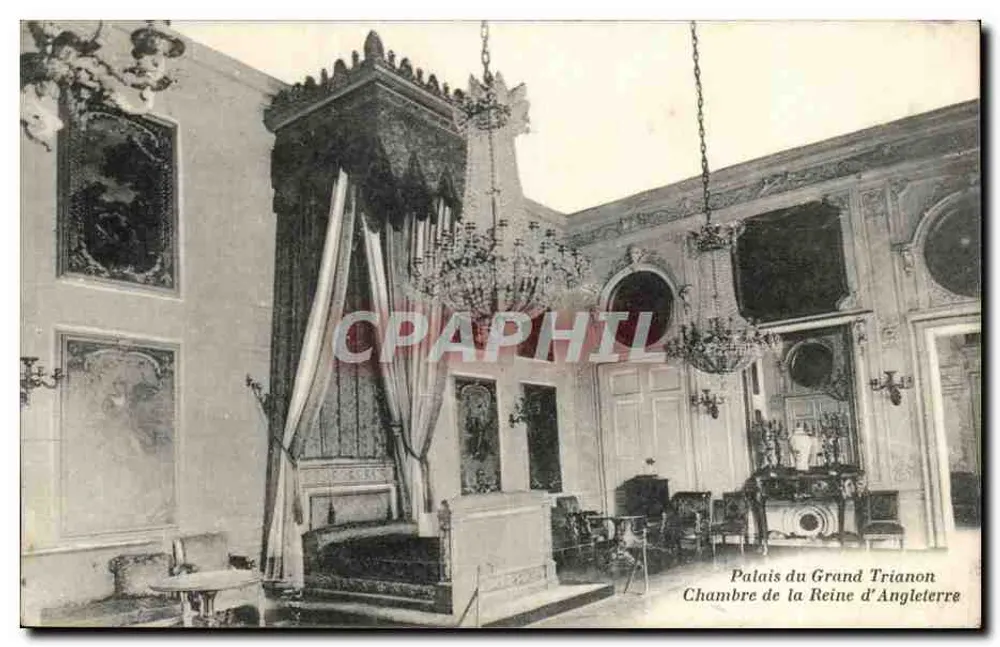 Palast des Grand Trianon — Zimmer der Königin von England — Mme Morveau Verlag, Versailles - Vorderseite