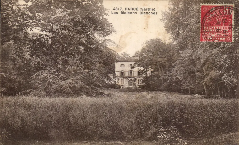 As Casas Brancas — Parcé (Sarthe) — Imp. Phot. A. Dolbeau, Le Mans - Frente