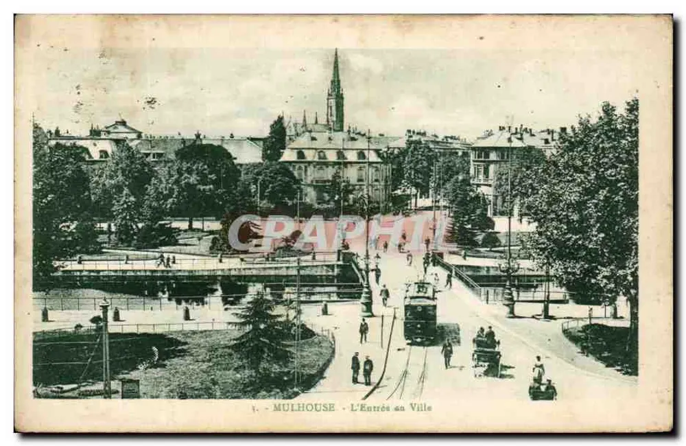Mulhouse - A Entrada na Cidade — editor não identificado, n° de série 1 - Frente