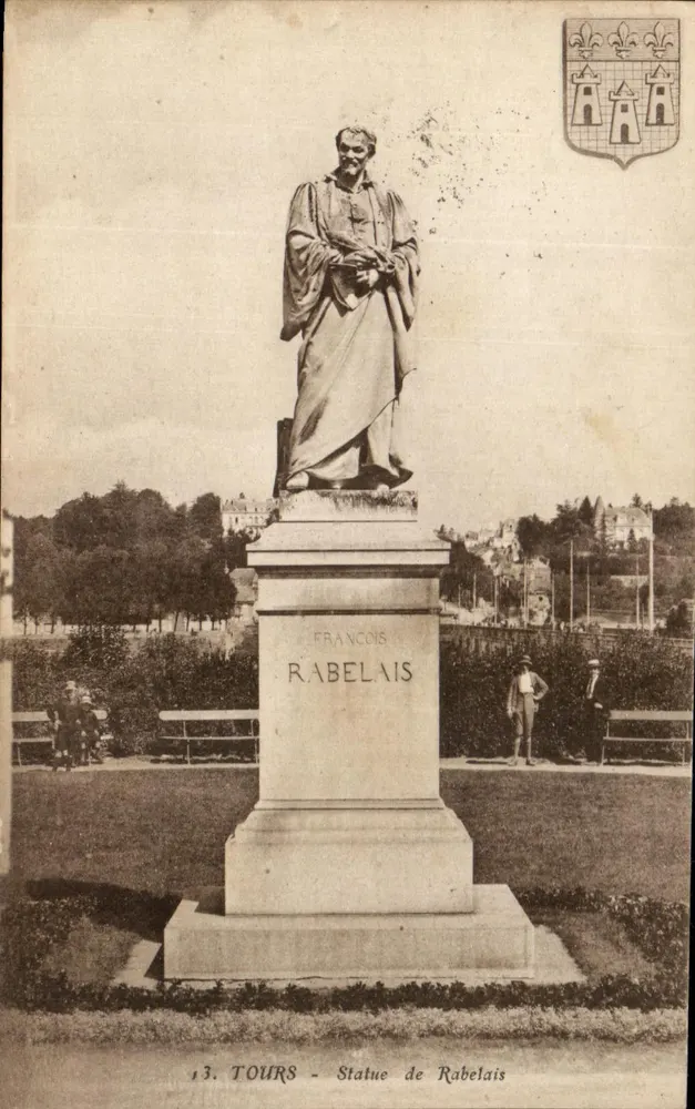 Tours — Estátua de Rabelais — Editor Corrèze - Frente
